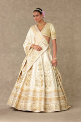Ivory Neel-Kamal Lehenga Set