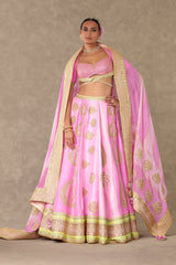 BARFI PINK SITARA DIL LEHENGA SET