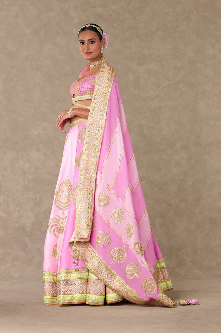 BARFI PINK SITARA DIL LEHENGA SET
