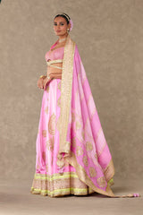 BARFI PINK SITARA DIL LEHENGA SET