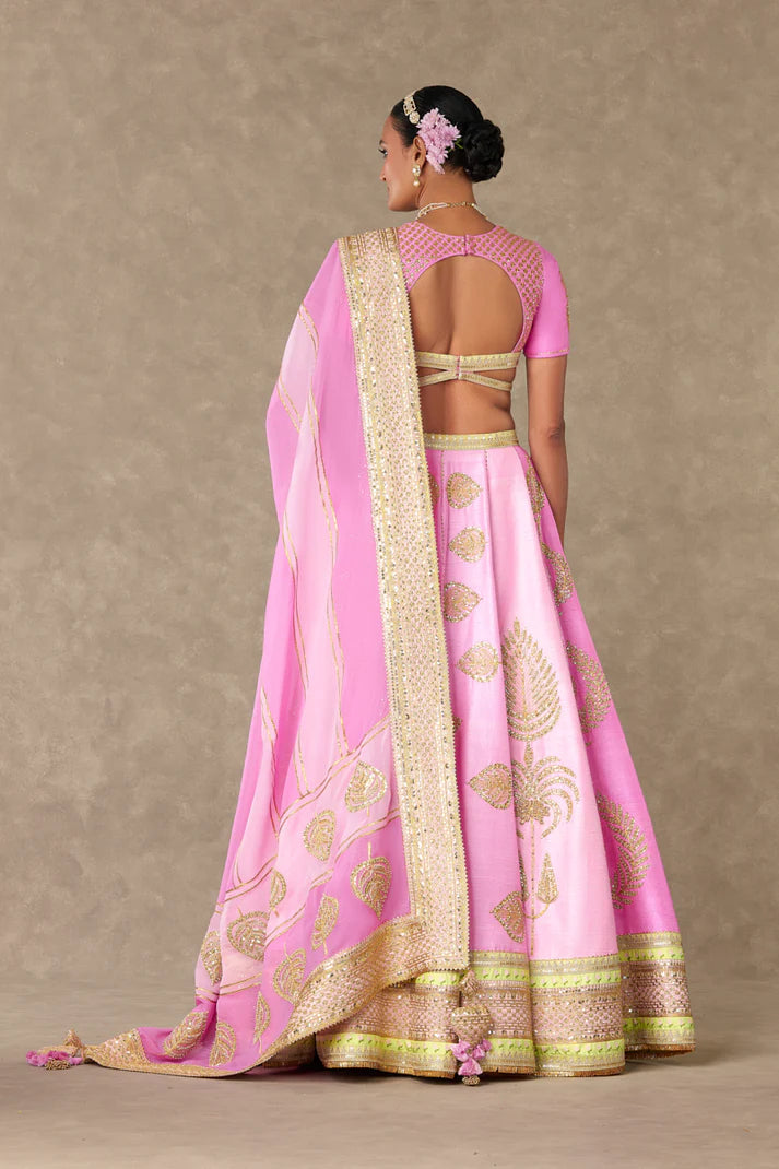 BARFI PINK SITARA DIL LEHENGA SET