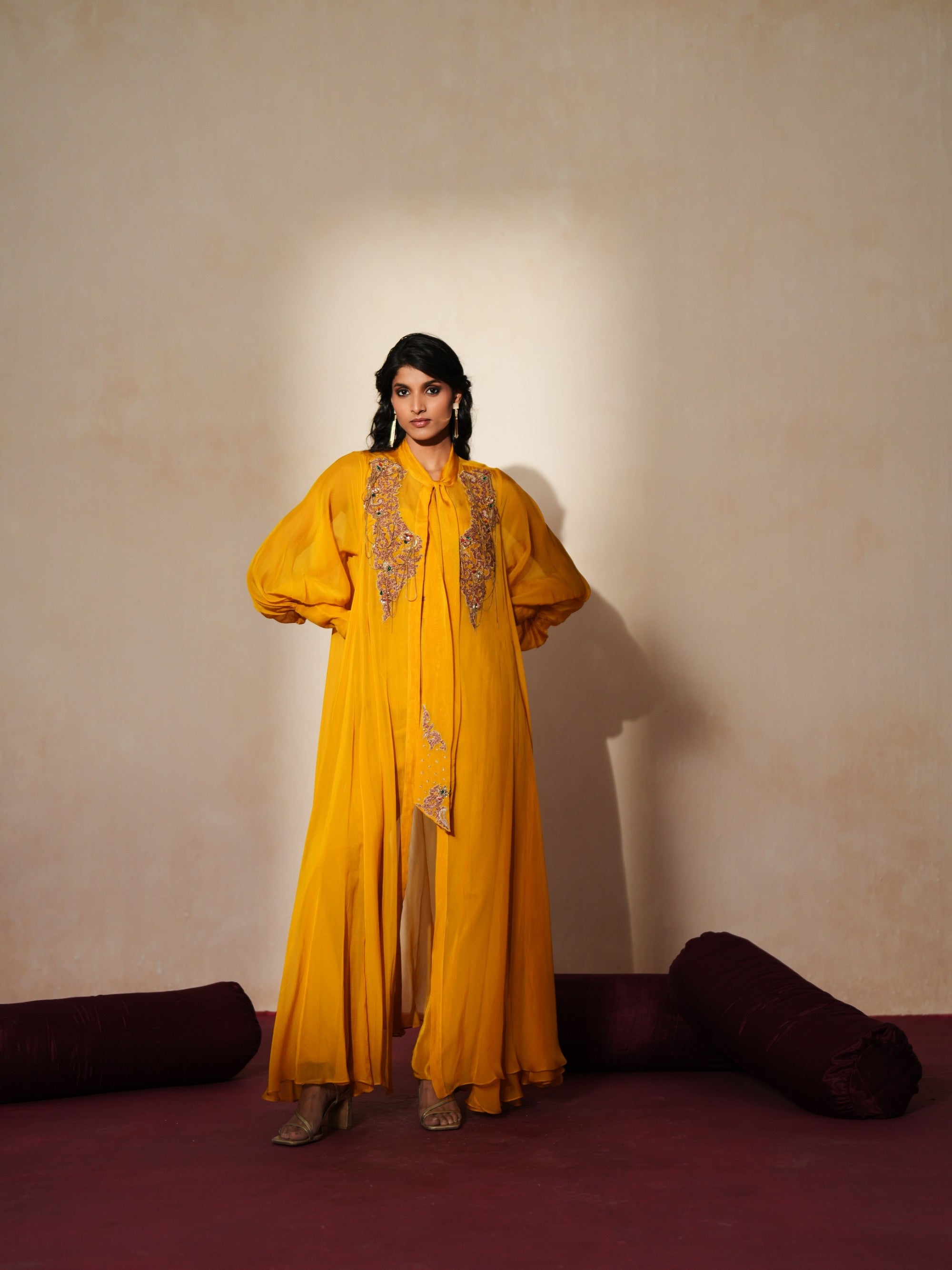 Roshni cape jacket set