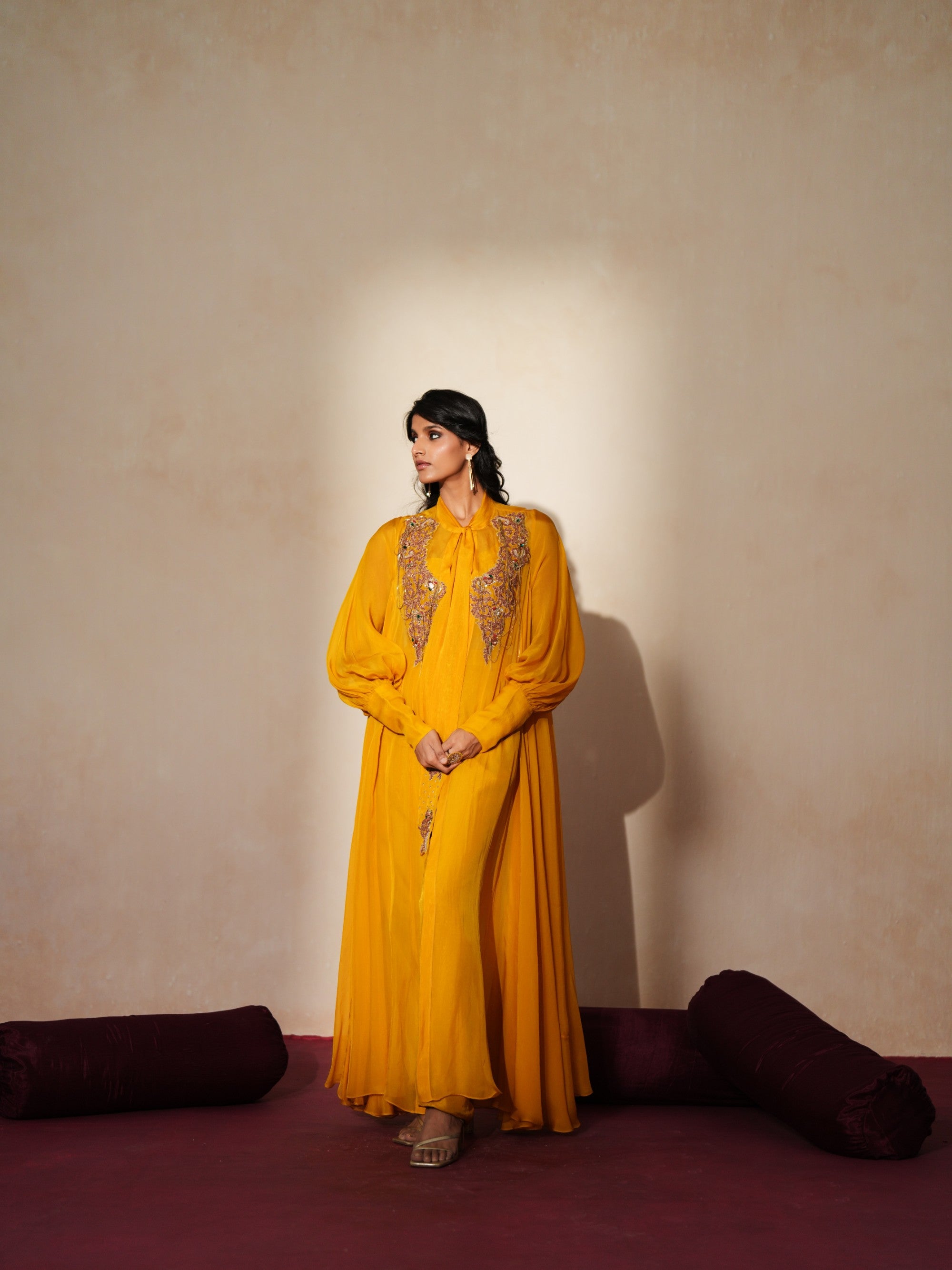 Roshni cape jacket set