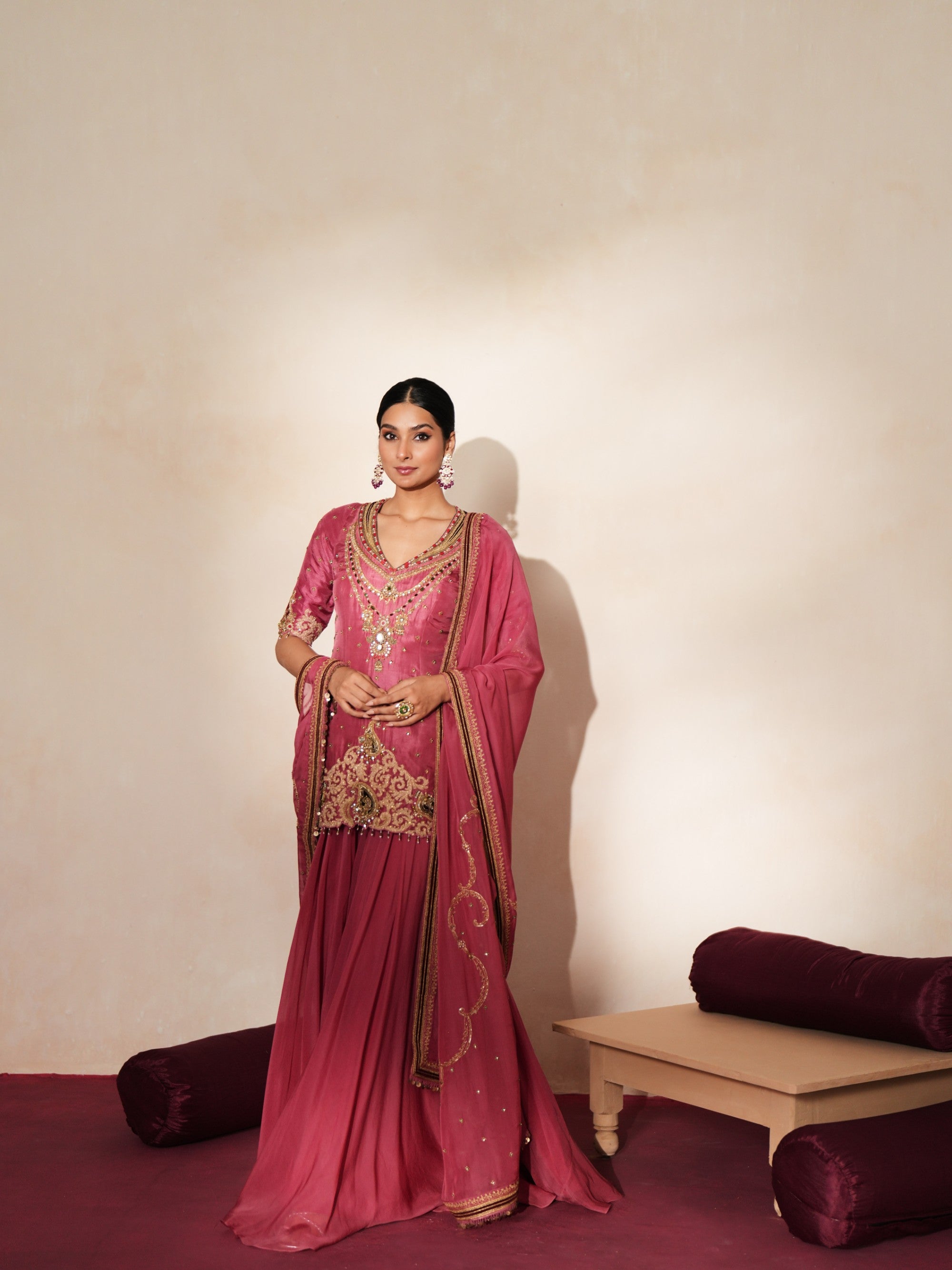 Sindoori Sharara set