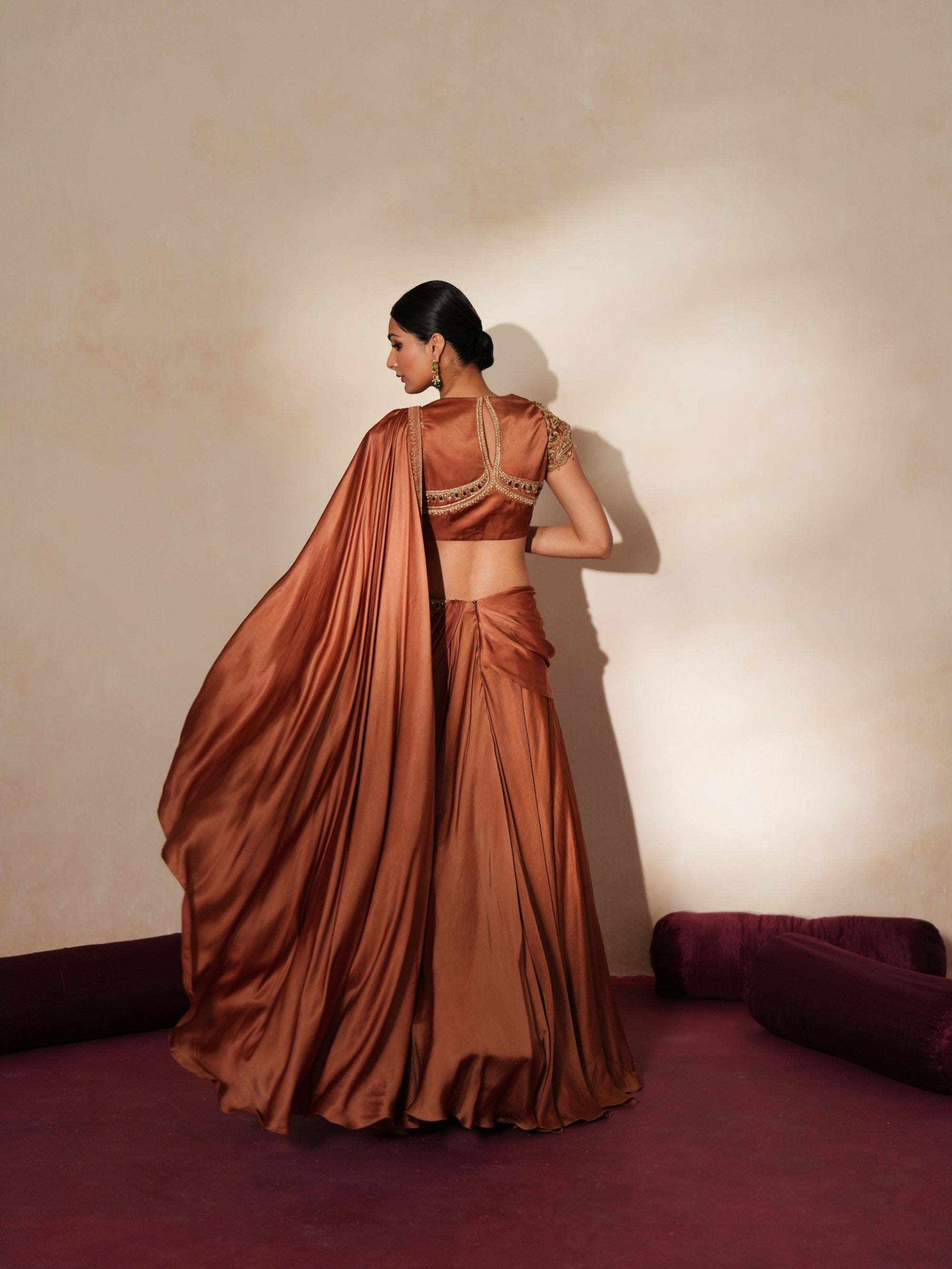 Ratanmala pre draped saree set