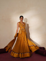 Morchakra lehenga set