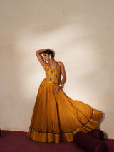 Morchakra lehenga set