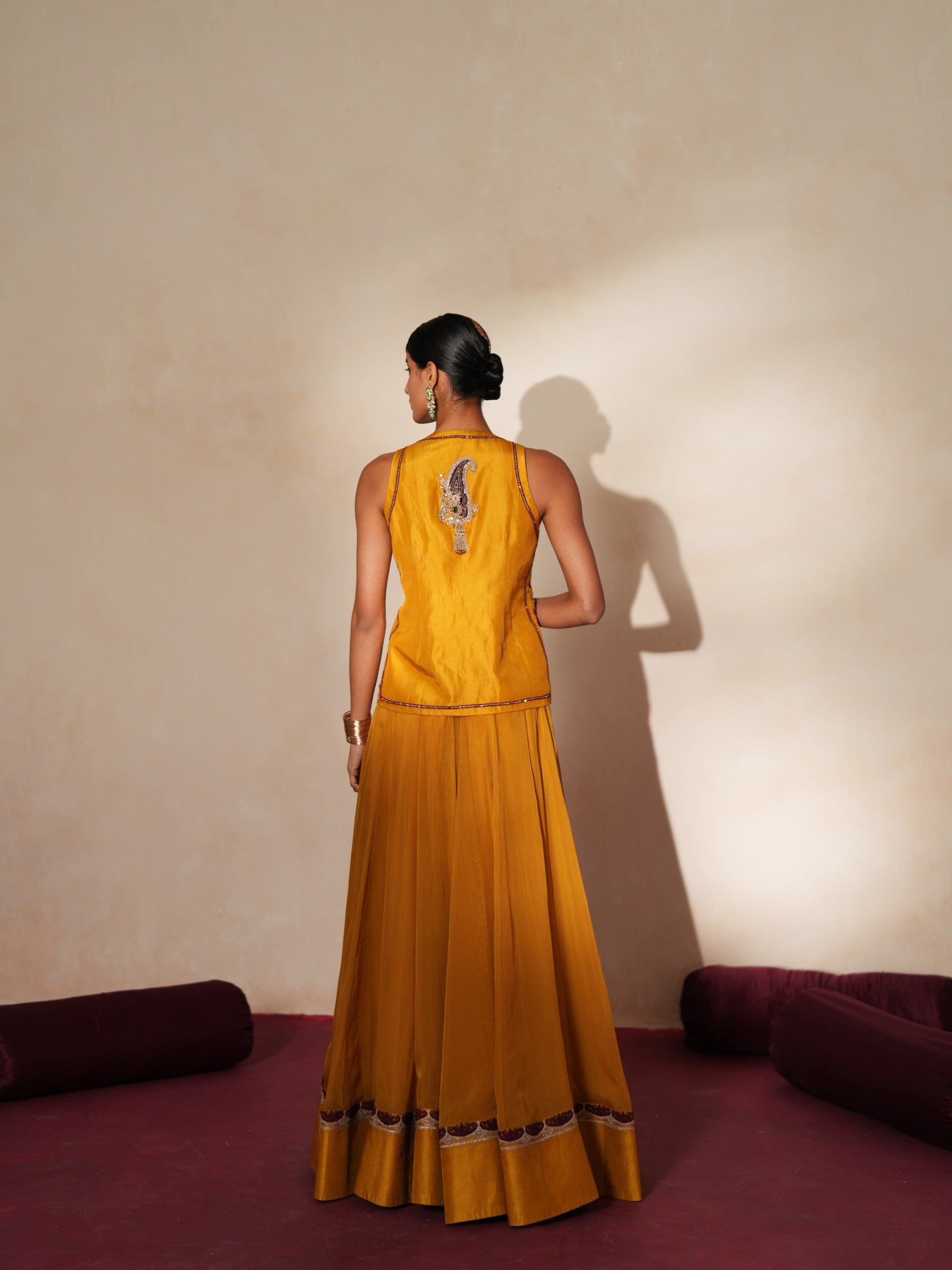 Morchakra lehenga set