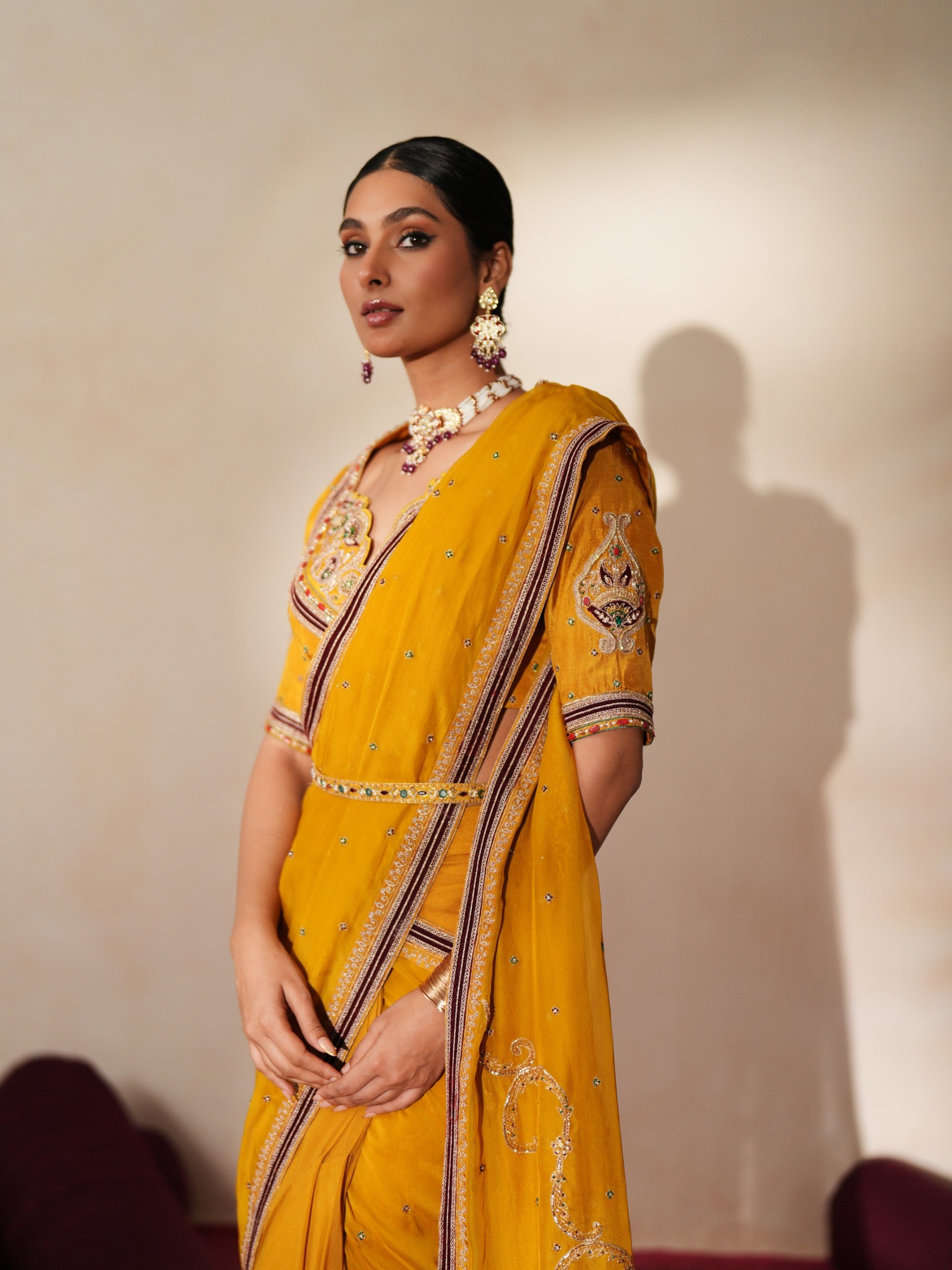 Gomedha concept saree Set