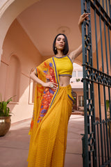 Khushrang saree set