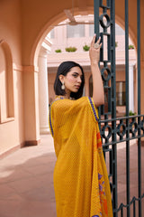 Khushrang saree set
