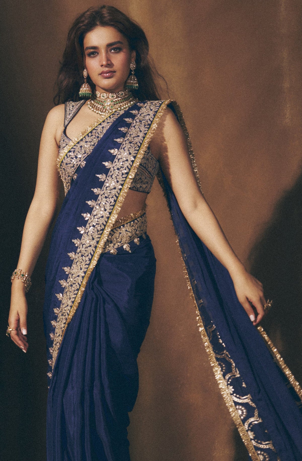 Nidhhi Agerwal in Layla Saree Set
