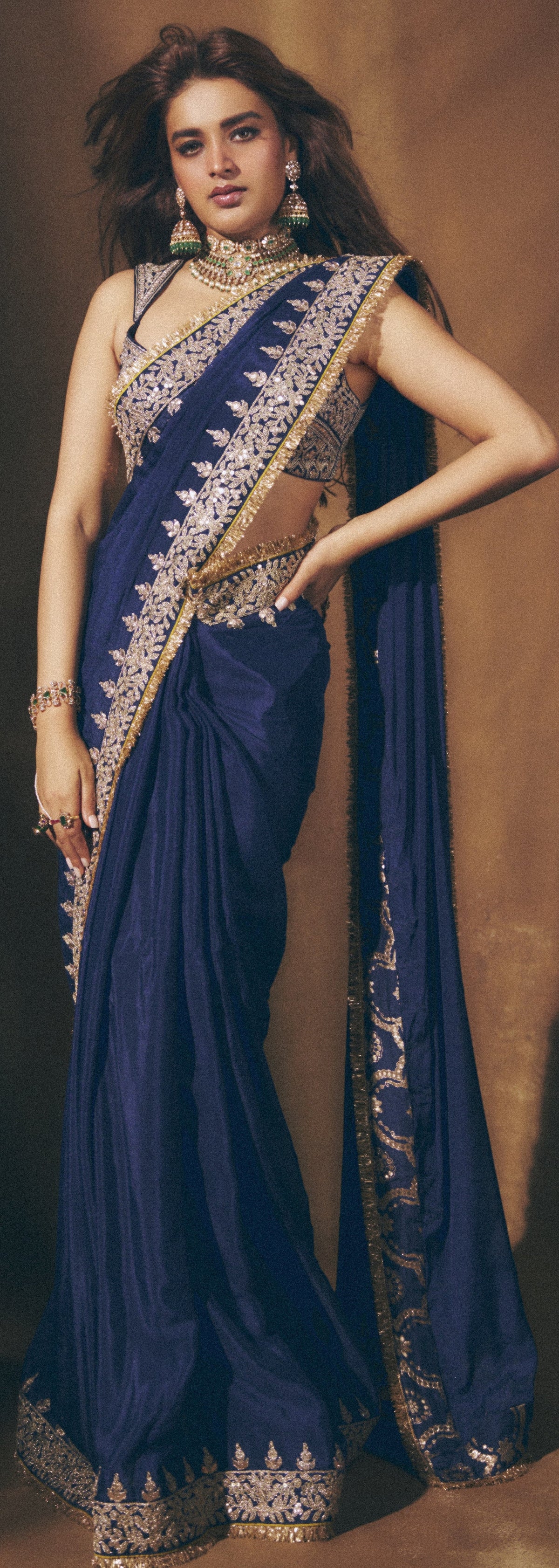 Nidhhi Agerwal in Layla Saree Set