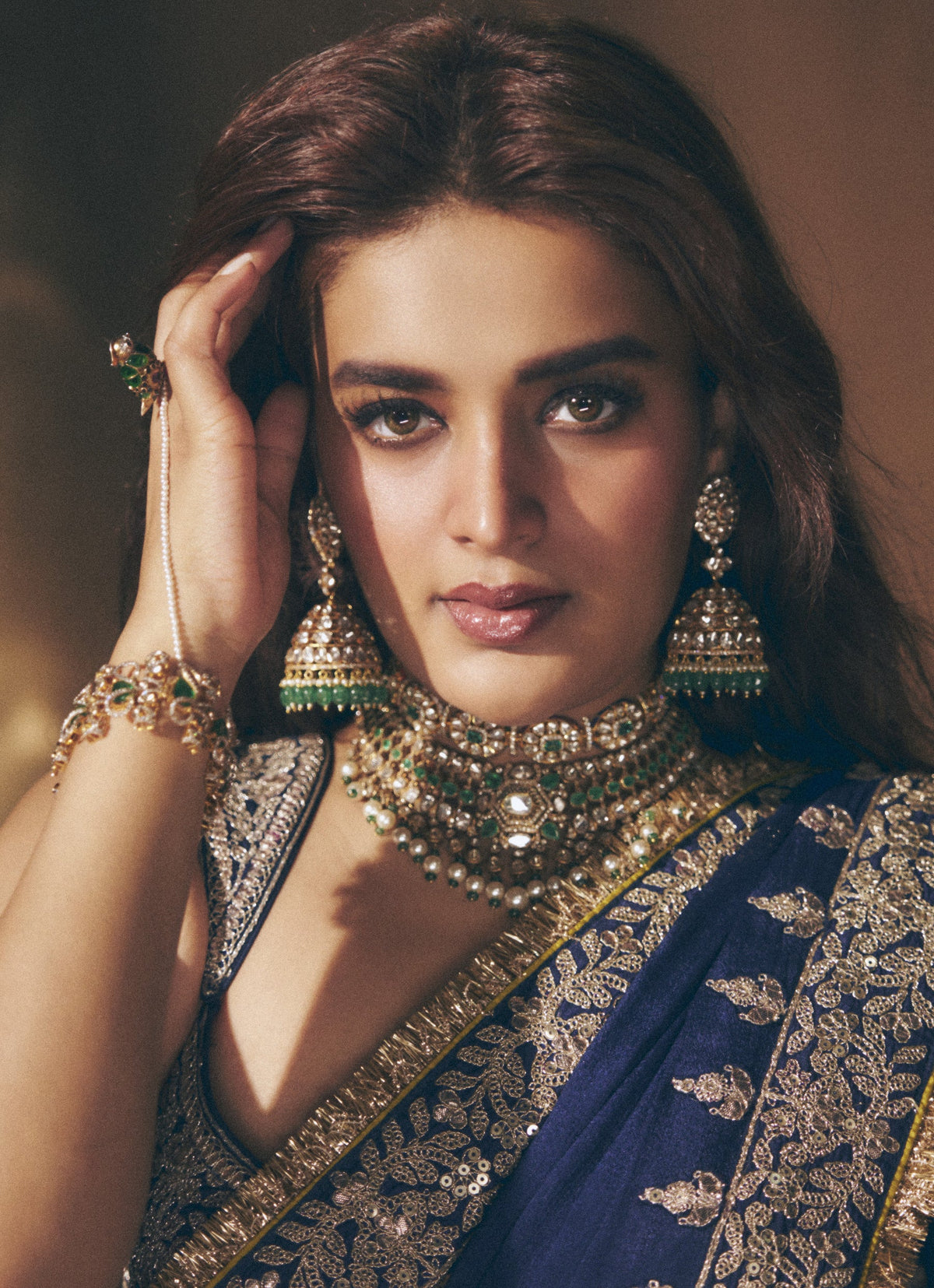 Nidhhi Agerwal in Layla Saree Set