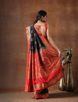 Black Katan Silk Banarasi Handloom Saree