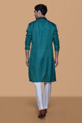 Pine Green Jennifer Silk Kurta Set