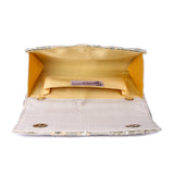Gulaa beige clutch