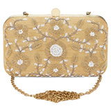 Golden elegant clutch