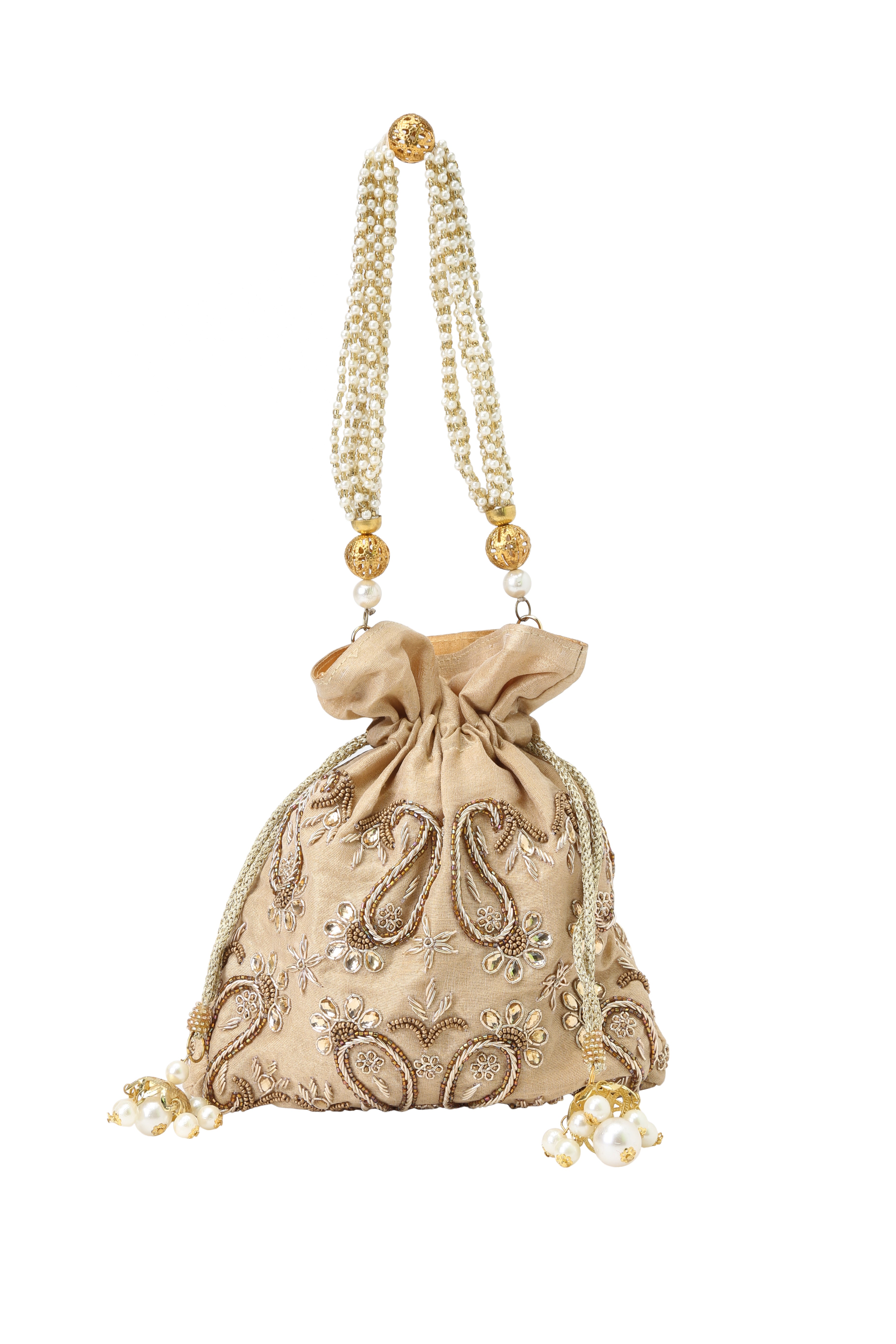 Paisley gold potli