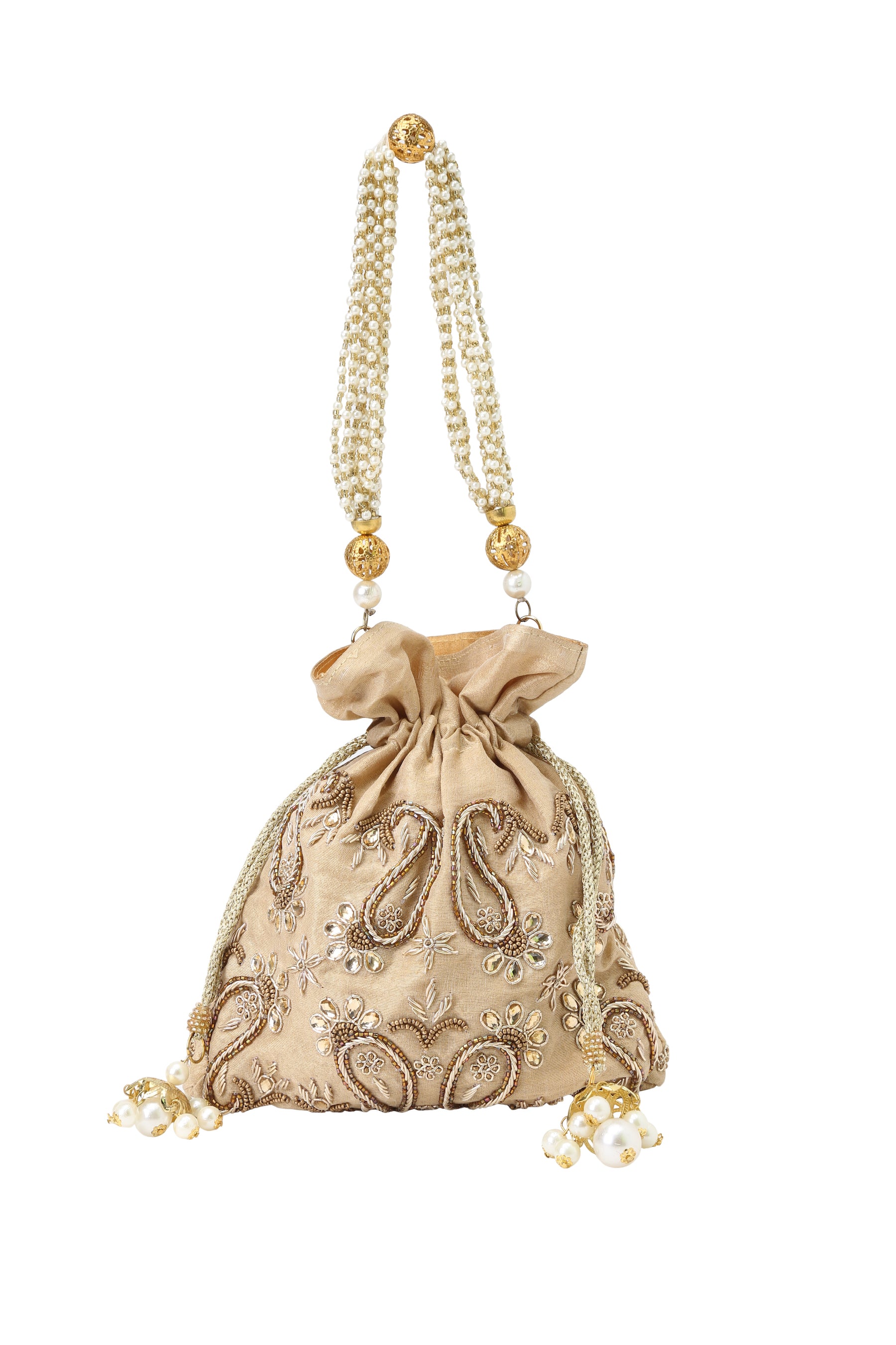 Paisley gold potli