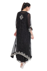 Black Embroidered Kaftaan Set