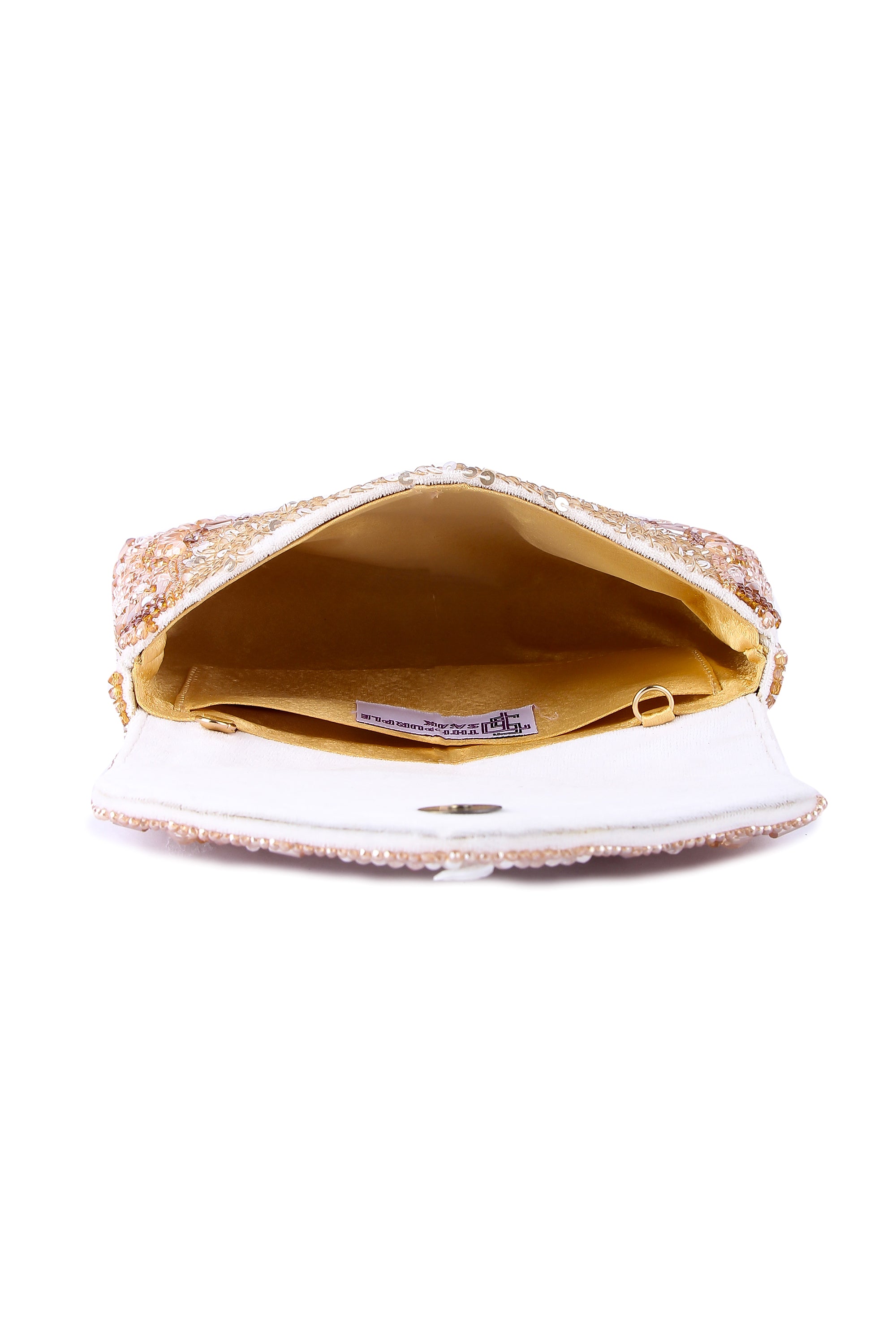 Shazeeb golden clutch