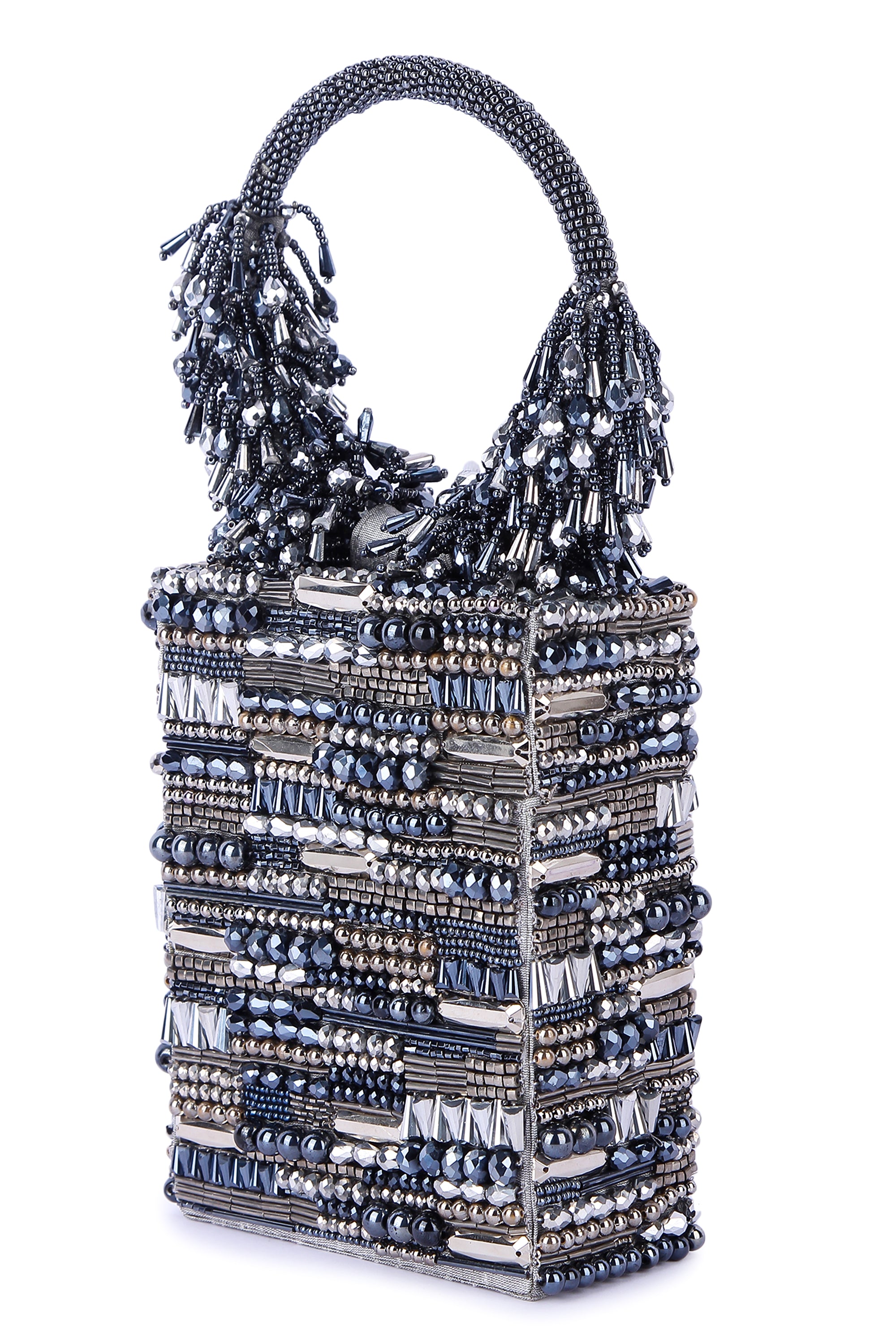 jhumroo grey clutch