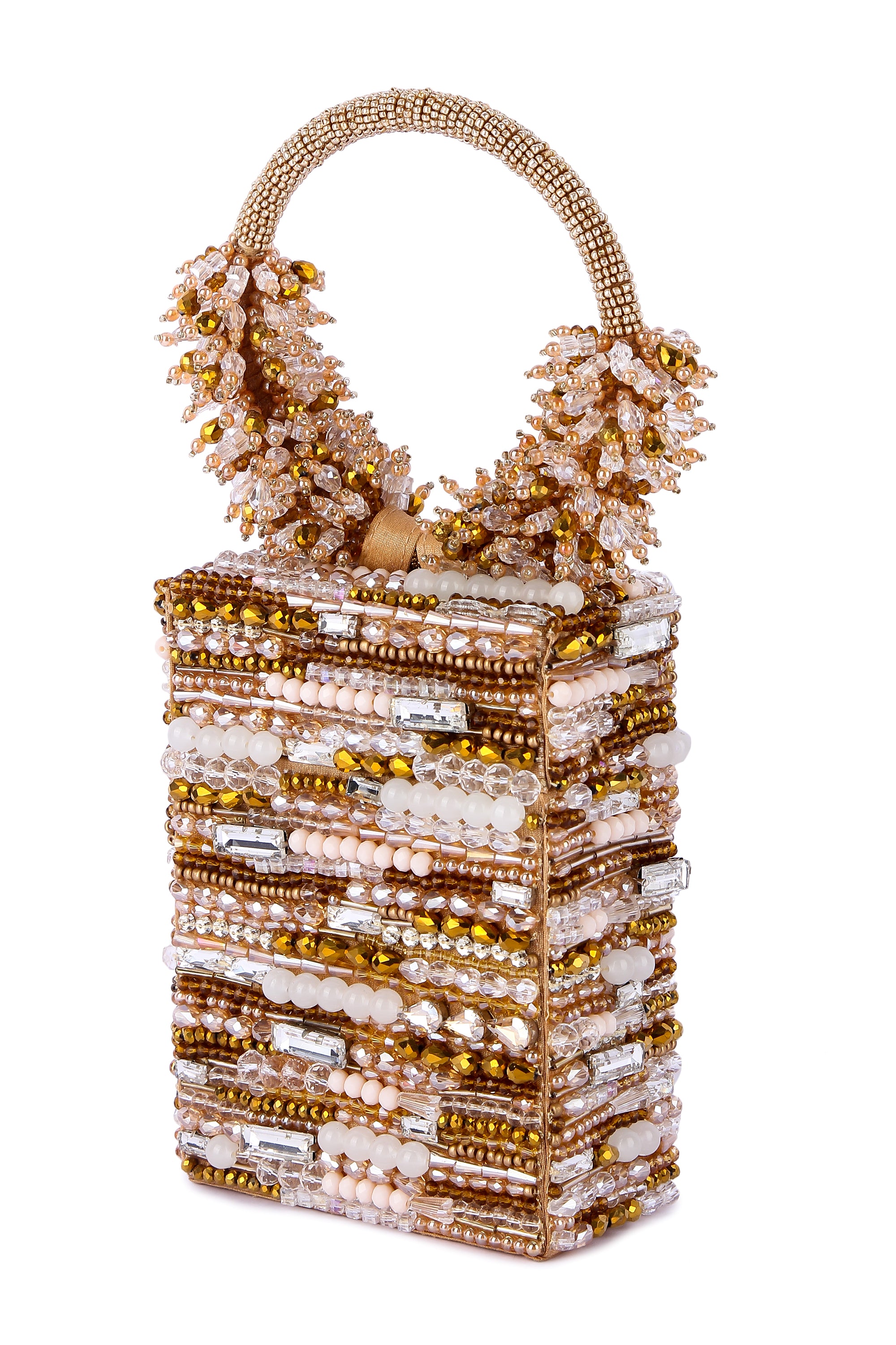 Jhumroo gold clutch