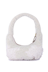 White indo-western purse