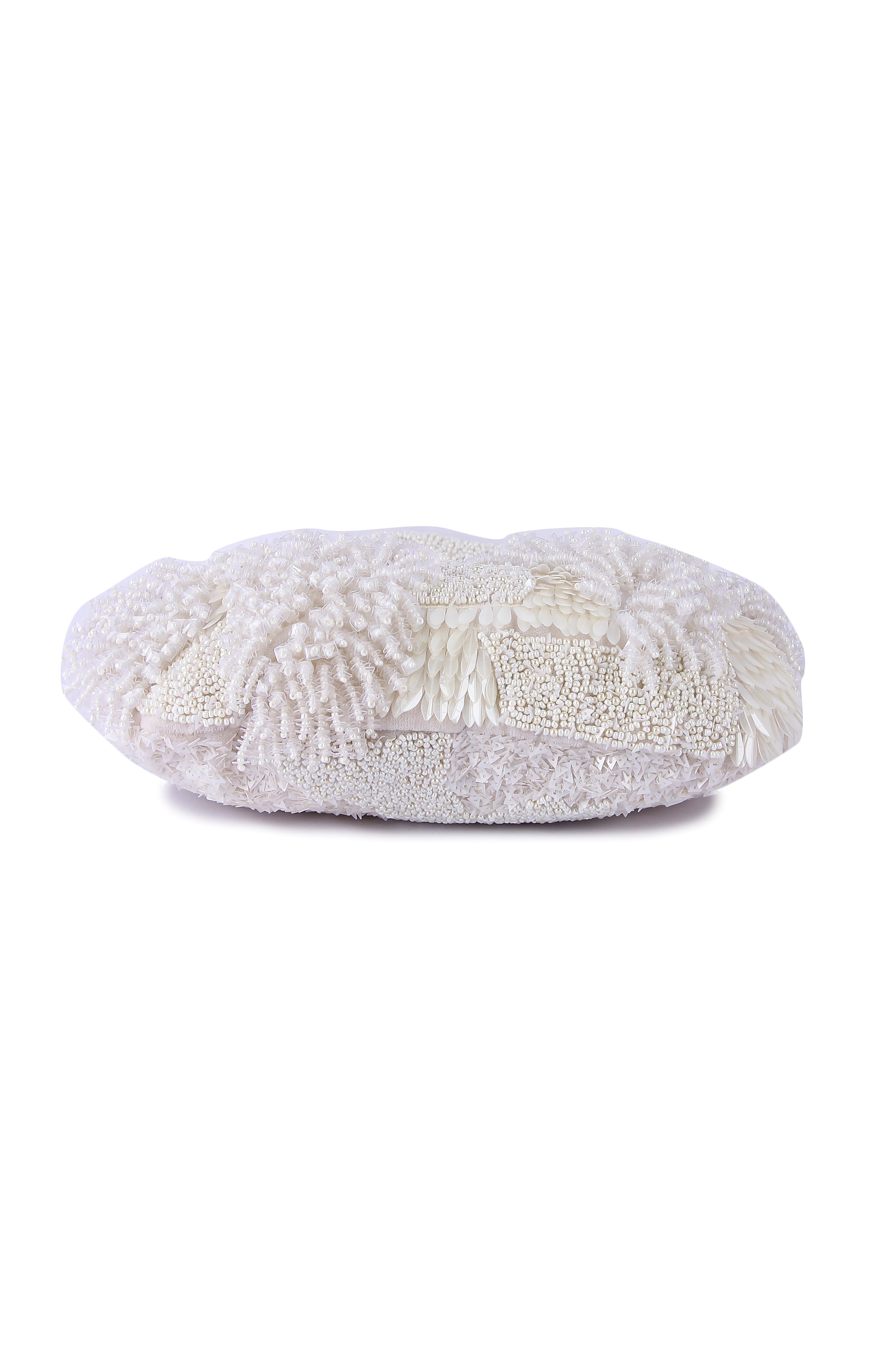 White indo-western purse