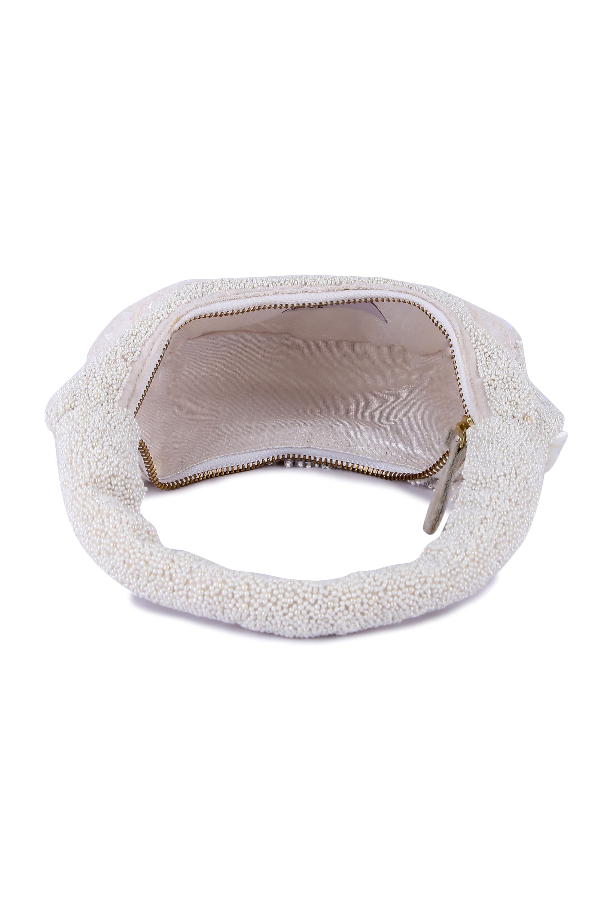 White indo-western purse