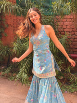 Ananya Pandey in Dhvanika Halter Set