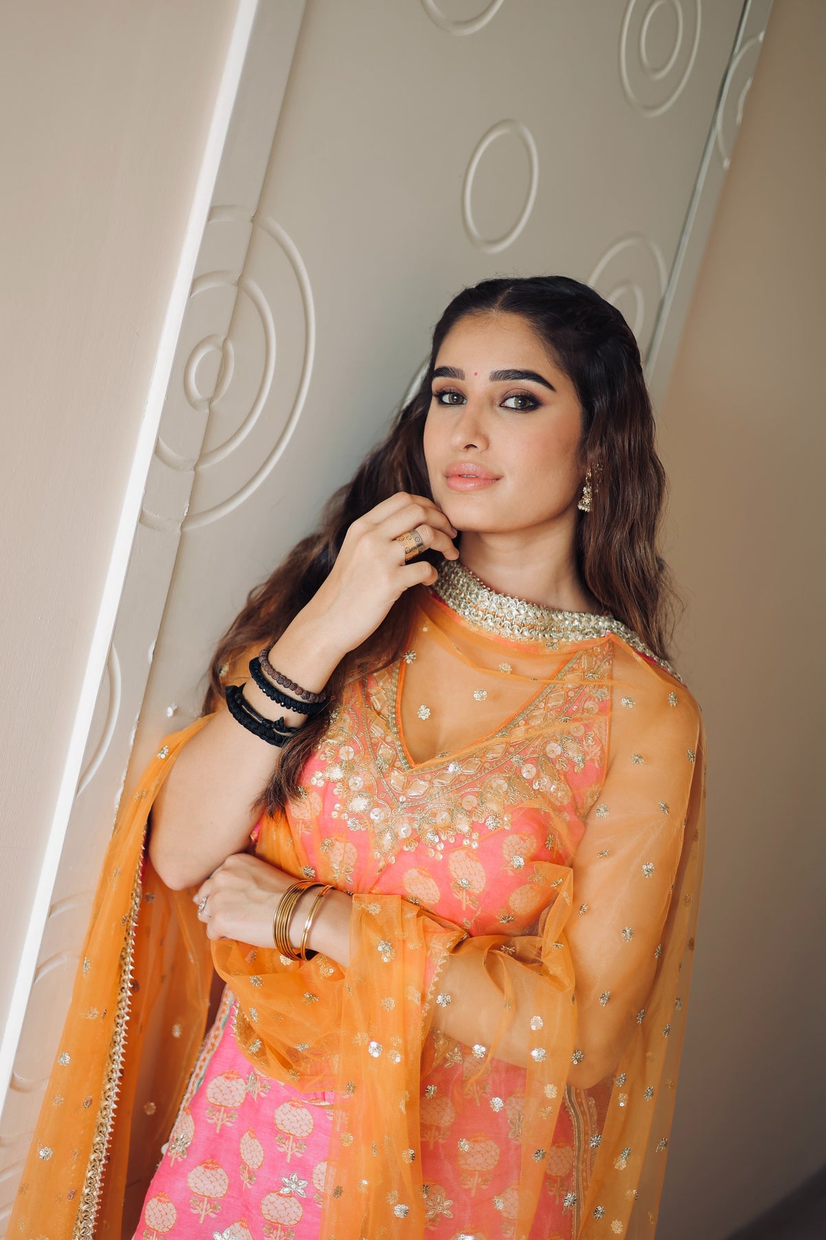 Rasha Thadani In Dwisha Halter Sharara Set
