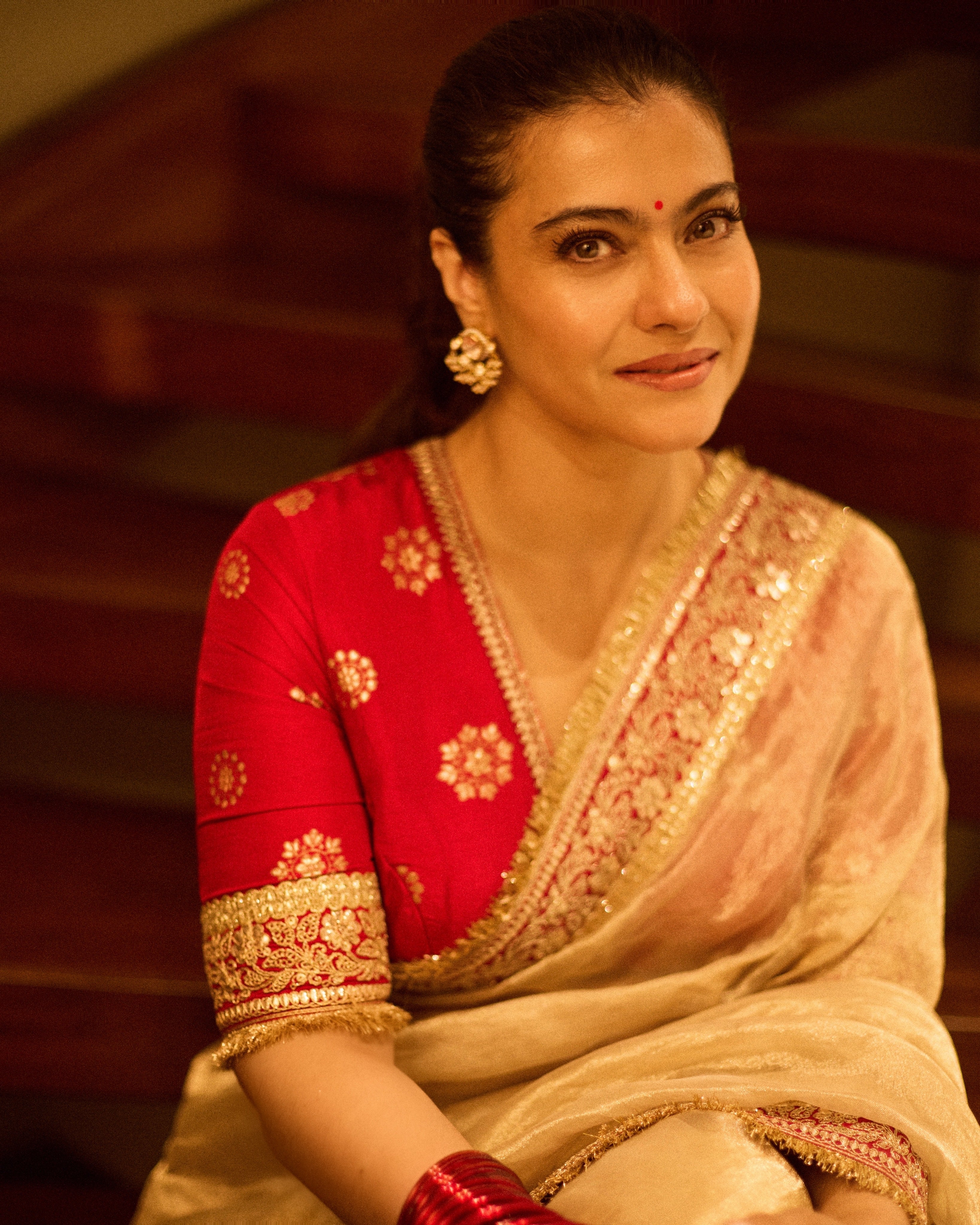 Kajol in Farida Saree Set
