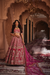 Rani heavily embroidered lehenga