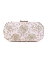 Pretty pink floral clutch
