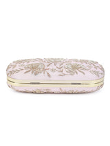 Pretty pink floral clutch