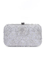 Pleasing silver clutch