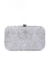 Pleasing silver clutch