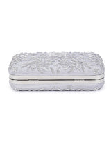 Pleasing silver clutch