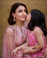 Soha Ali Khan in Dhruvi Sharara Set
