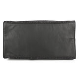 Black canvas tote bag