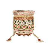 Kundan peacock potli