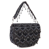 Black tasselly clutch