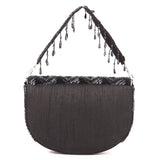 Black tasselly clutch