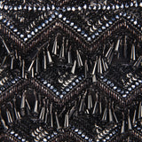 Black tasselly clutch