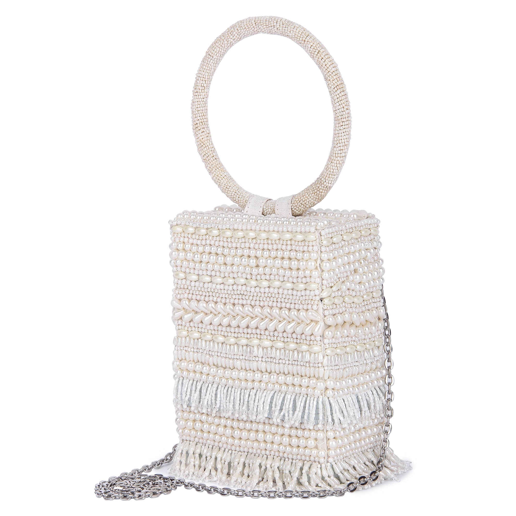 White sunayena clutch