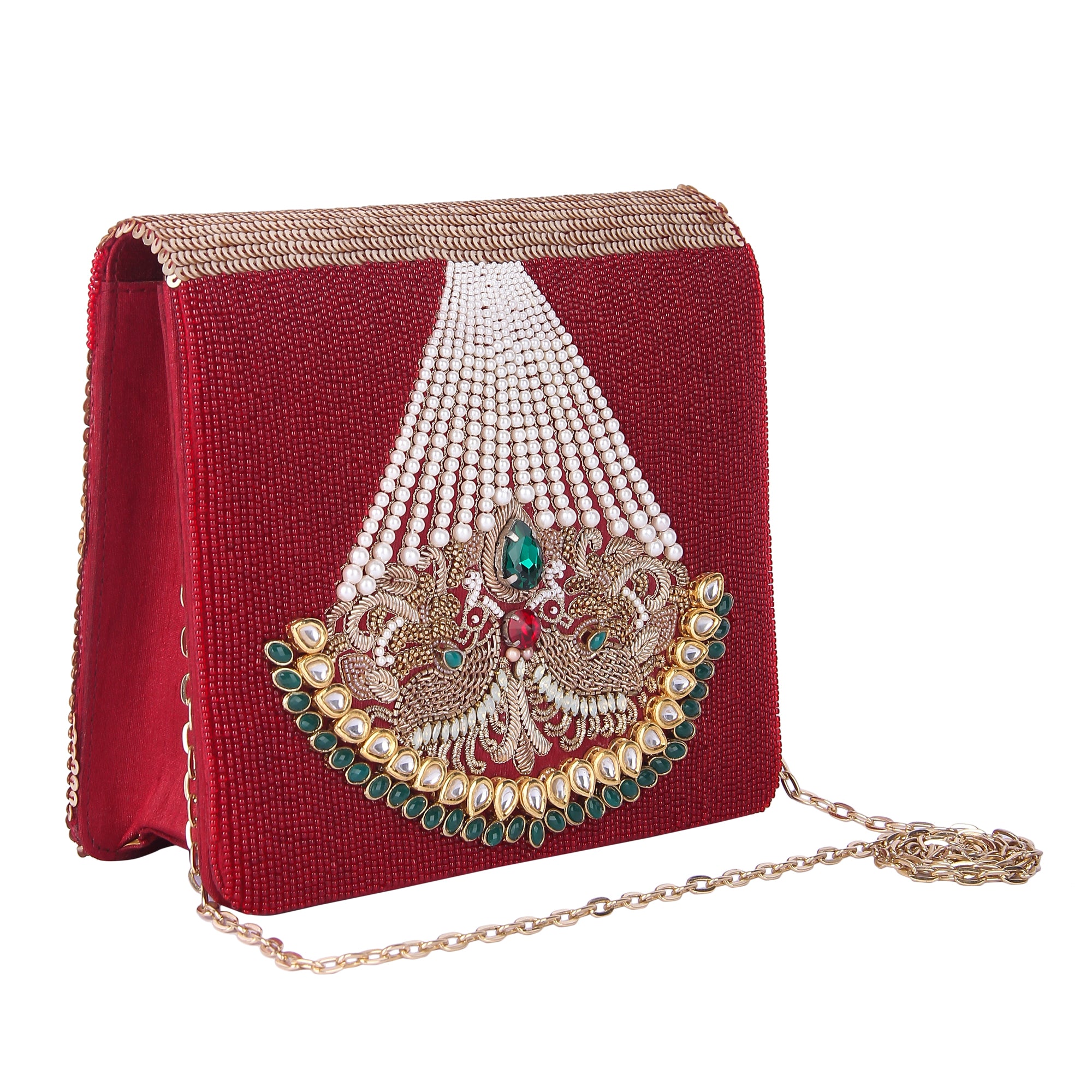 Pasha red clutch