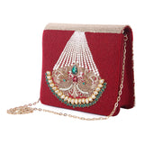 Pasha red clutch