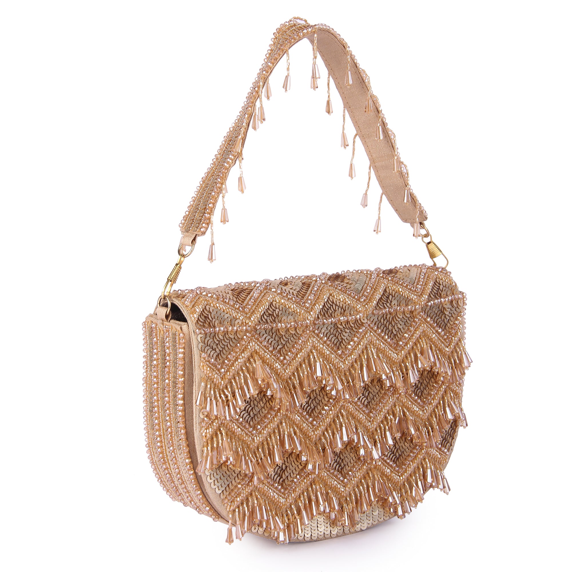 Gold insiyaa clutch